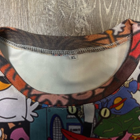 RARE Nickelodeon Cartoon Network Sweatshirt Adult Shirt TV Show Character Print - Picture 7 of 14